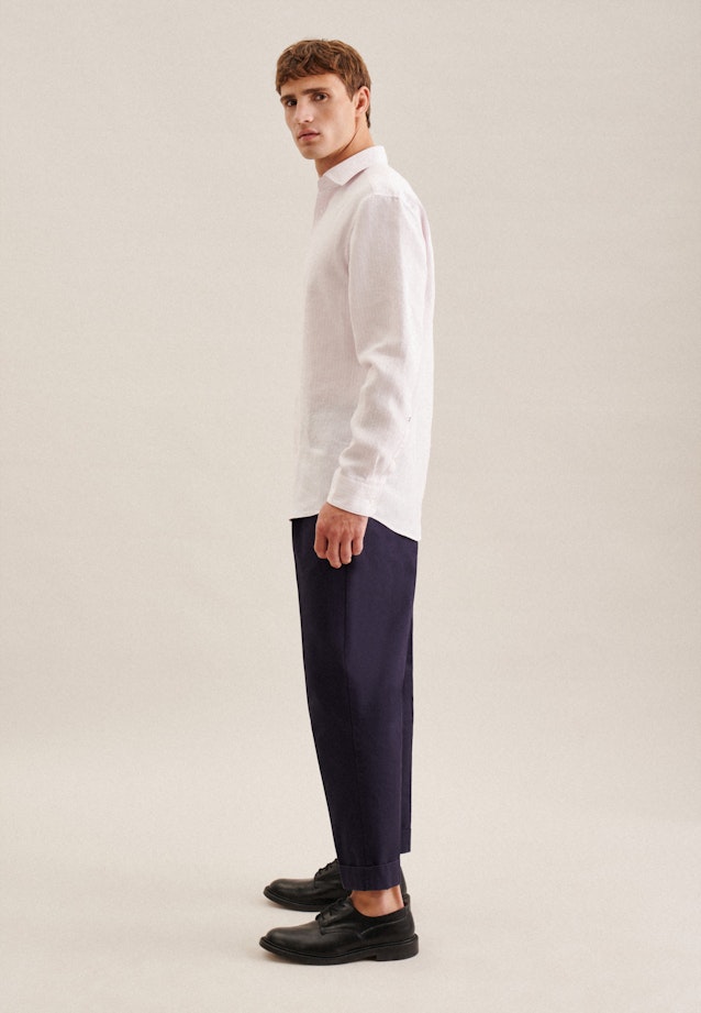 Regular Business Hemd Streifen in Rosa/Pink |  Seidensticker Onlineshop