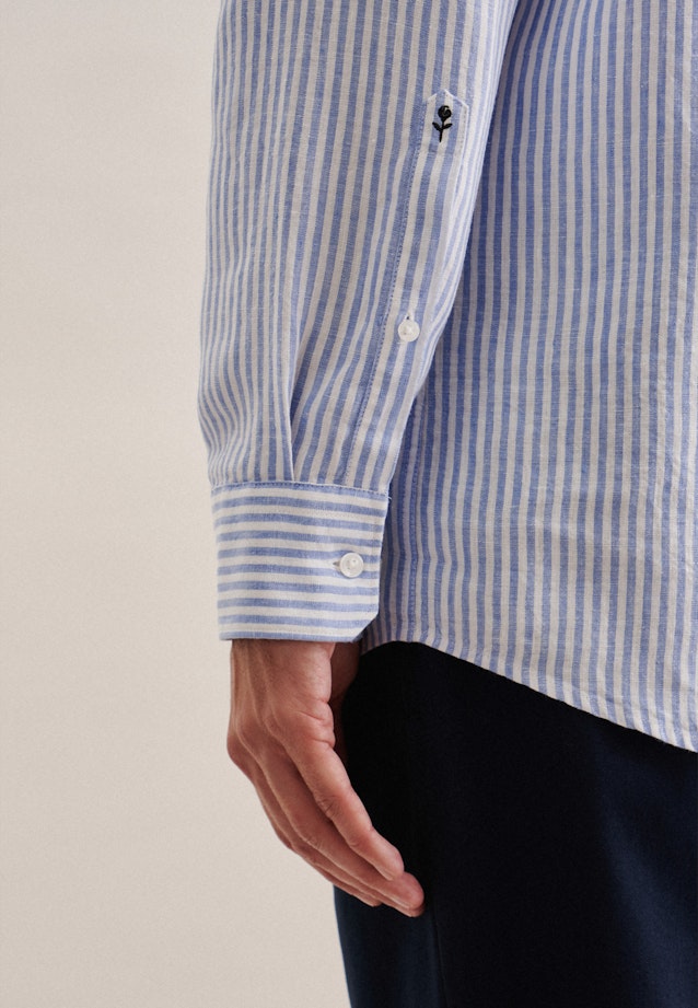 Regular Business shirt Stripe in Light Blue |  Seidensticker Onlineshop