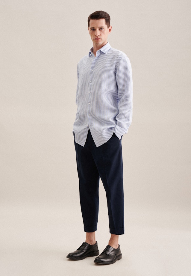 Regular Business shirt Stripe in Light Blue |  Seidensticker Onlineshop