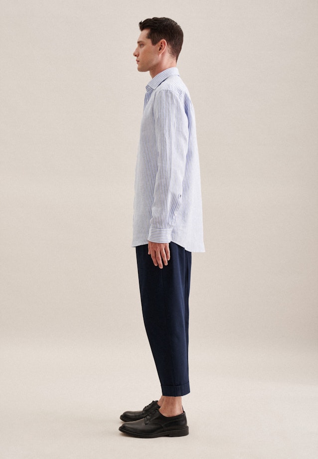 Regular Business shirt Stripe in Light Blue |  Seidensticker Onlineshop