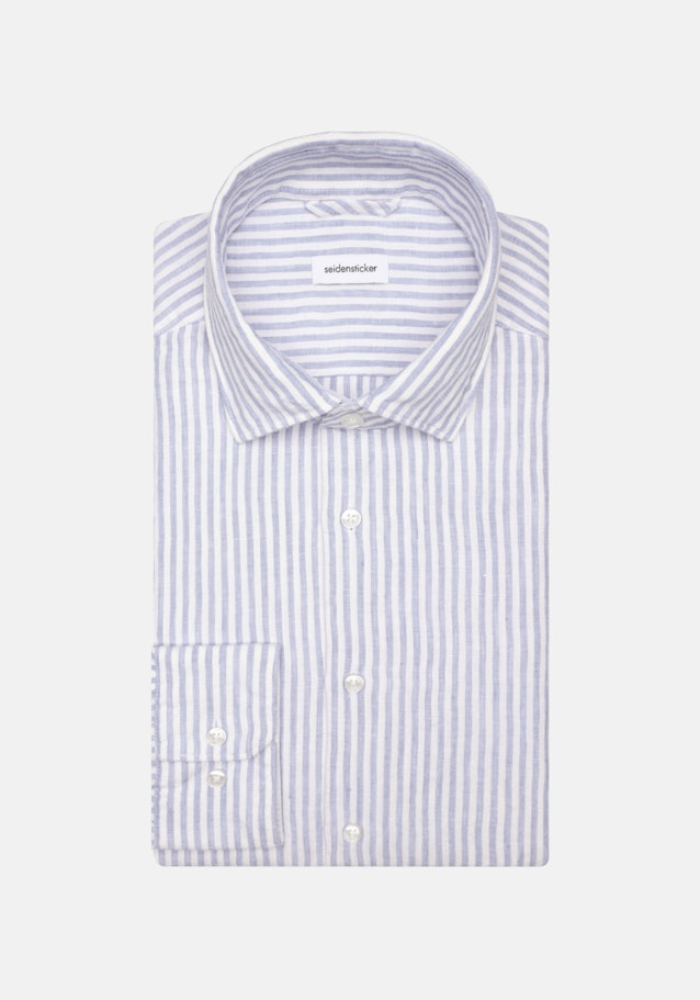 Chemise Business Regular Lin Col Kent in Bleu Clair |  Seidensticker Onlineshop