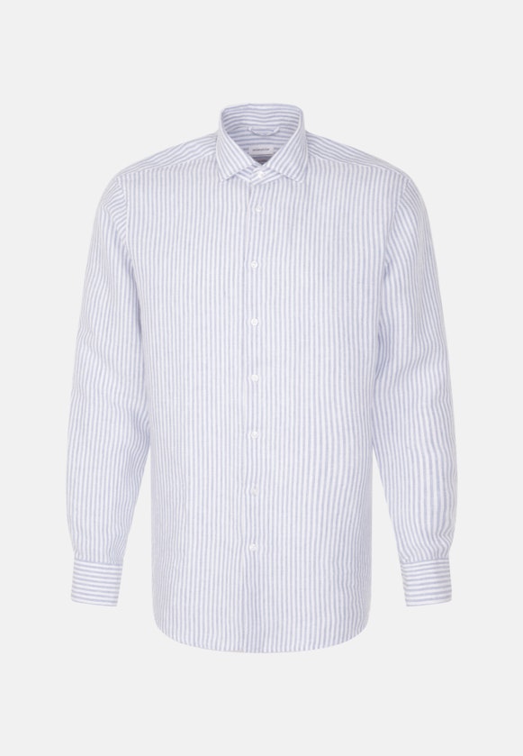 Chemise Business Regular Lin Col Kent in Bleu Clair |  Seidensticker Onlineshop