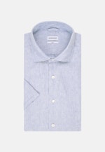 Chemise Business Slim Manche courte Col Kent in Bleu Clair |  Seidensticker Onlineshop