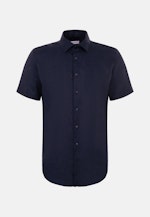 Chemise Business Shaped Manche courte Col Kent in Bleu Foncé |  Seidensticker Onlineshop