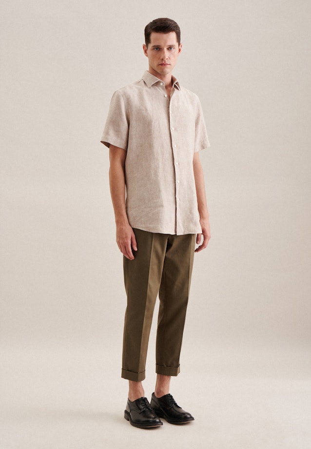 Shaped Chemise d'affaires Uni in Marron |  Seidensticker Onlineshop