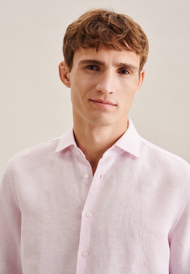 Regular Business shirt Uni in Pink |  Seidensticker Onlineshop