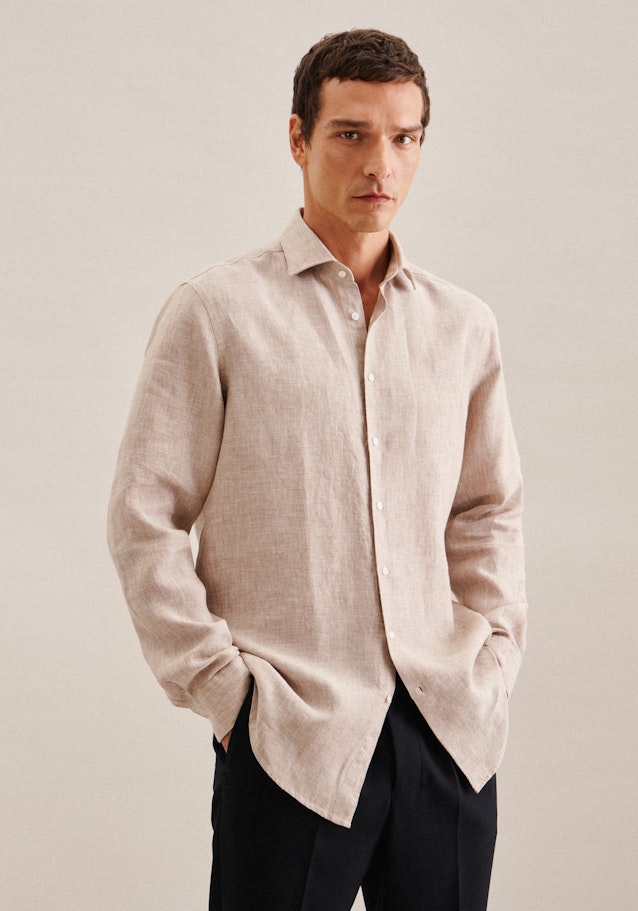 Regular Chemise Business Uni in Marron | Seidensticker Onlineshop