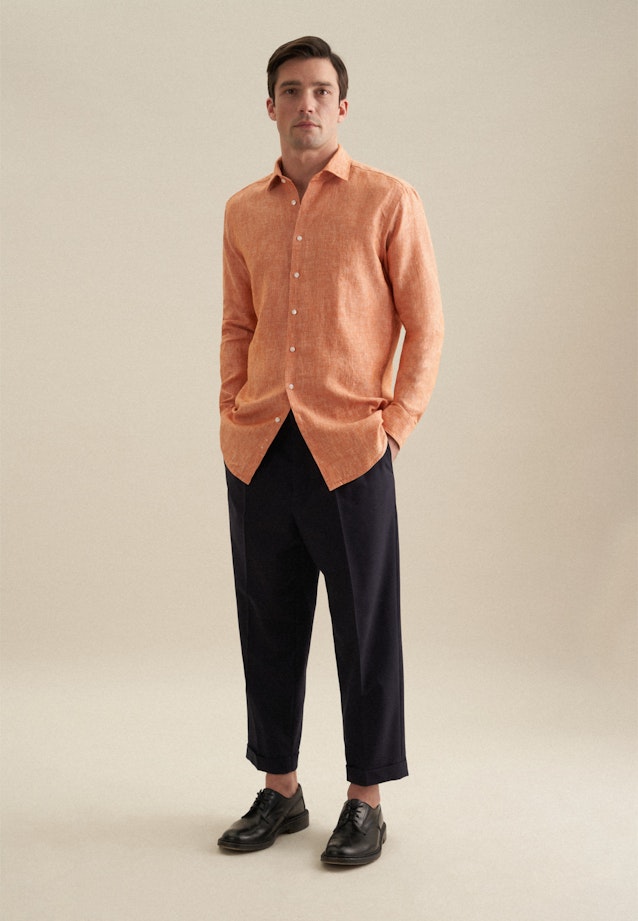 Regular Business Hemd Uni in Orange |  Seidensticker Onlineshop