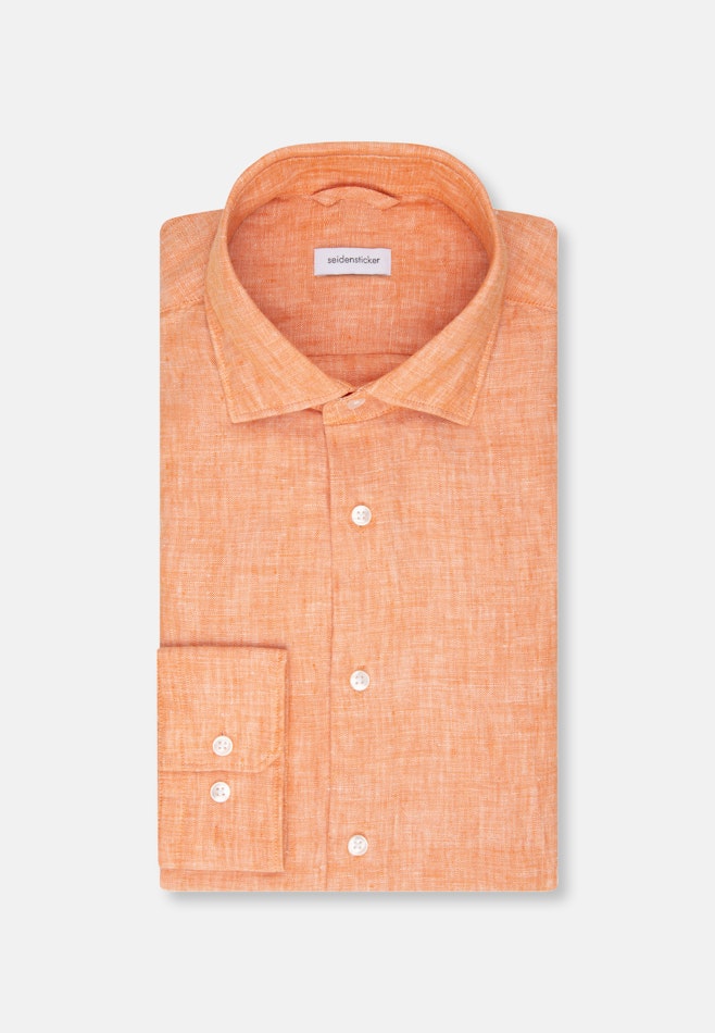 Regular Chemise d'affaires Uni dans Orange | Boutique en ligne Seidensticker
