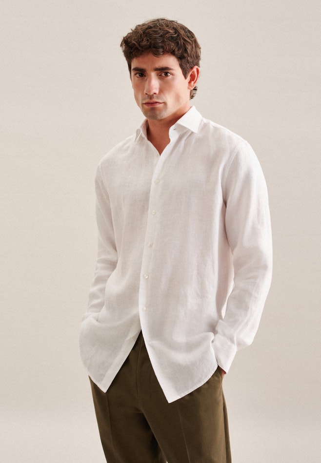 Business Shirt in Regular with Kent-Collar in White | Seidensticker online shop