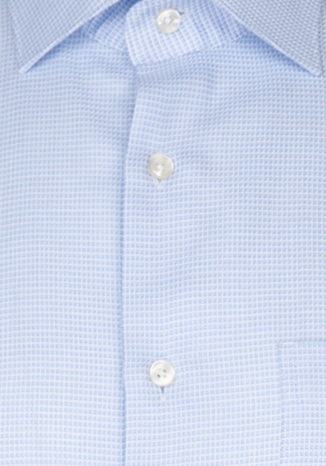 Chemise Business Regular Structuré Col Kent in Bleu Clair |  Seidensticker Onlineshop