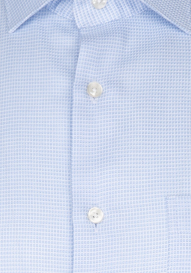 Easy-iron Structure Business Shirt in Regular with Kent-Collar and extra long sleeve in Light Blue |  Seidensticker Onlineshop