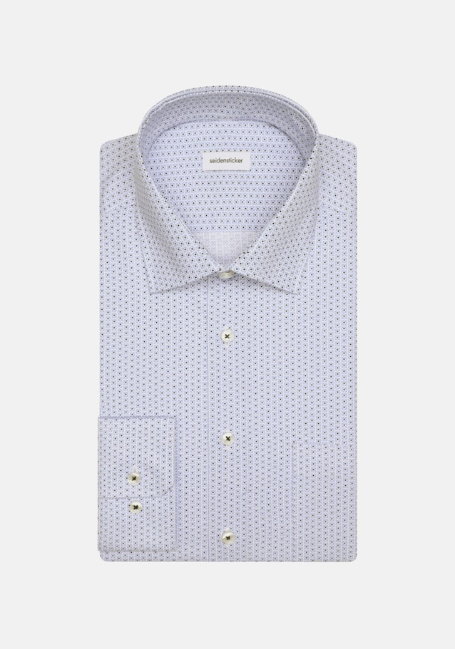 Twill Business overhemd in Regular with Kentkraag and extra long sleeve in Lichtblauw |  Seidensticker Onlineshop