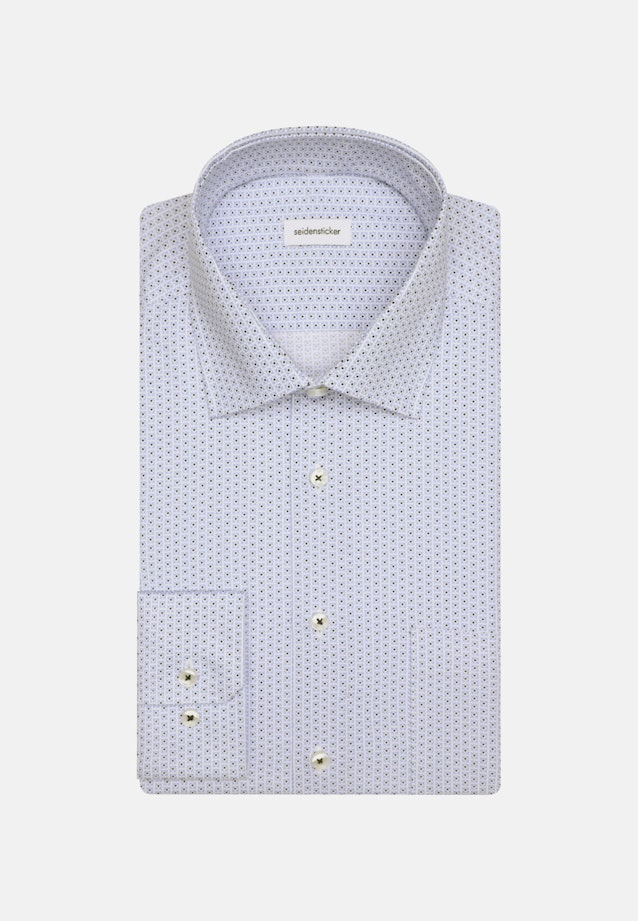Twill Business overhemd in Regular with Kentkraag and extra long sleeve in Lichtblauw |  Seidensticker Onlineshop