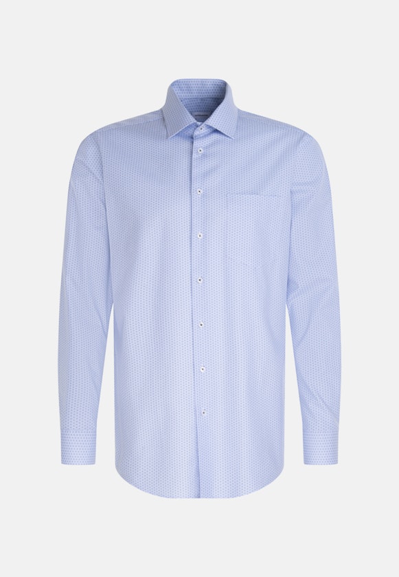 Regular Business Hemd Kleinmuster in Hellblau |  Seidensticker Onlineshop