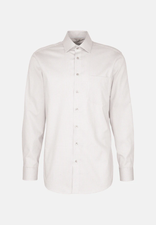 Regular Chemise d'affaires carreaux in Marron |  Seidensticker Onlineshop