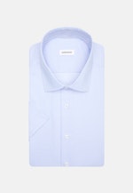 Non-iron Twill Short sleeve Business Shirt in Slim with Kent-Collar in Light Blue |  Seidensticker Onlineshop