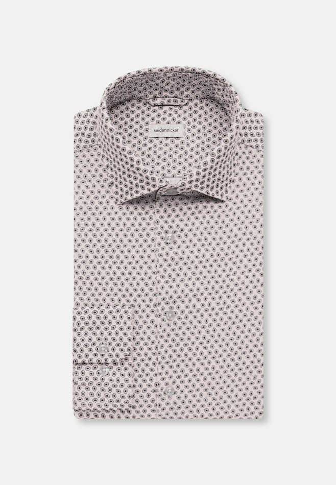 Regular Business shirt Small pattern in Brown | Seidensticker online shop