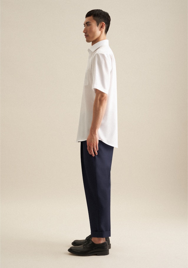 Non-iron Twill Short sleeve Business Shirt in Regular with Kent-Collar in White |  Seidensticker Onlineshop