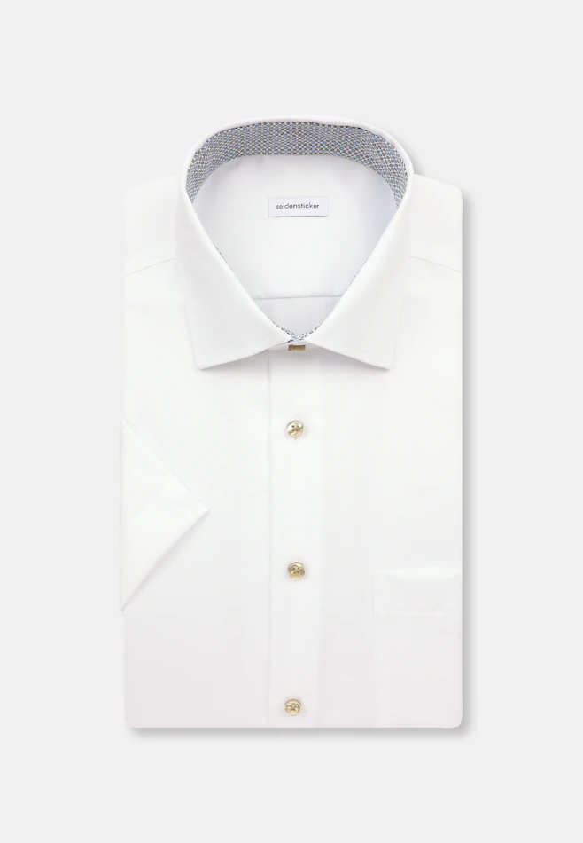 Regular Chemise d'affaires Uni dans Blanc | Boutique en ligne Seidensticker