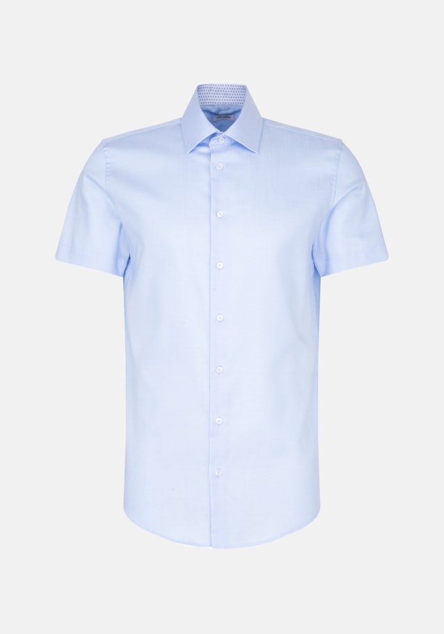 Bügelfreies Twill Kurzarm Business Hemd in Shaped mit Kentkragen in Hellblau |  Seidensticker Onlineshop