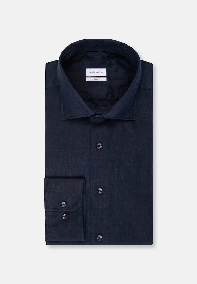X-Slim Business Hemd Uni in Dunkelblau |  Seidensticker Onlineshop