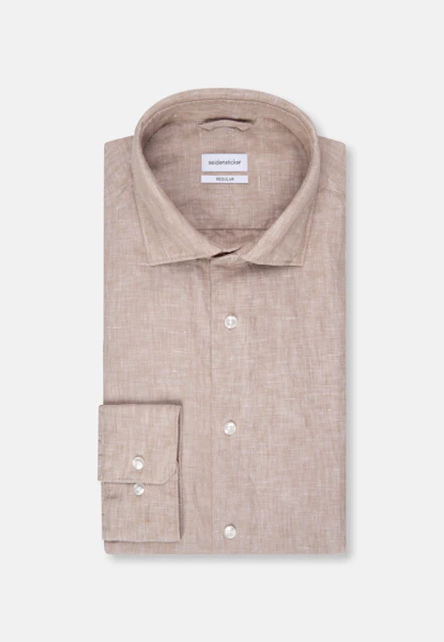 X-Slim Business shirt Uni in Brown |  Seidensticker Onlineshop