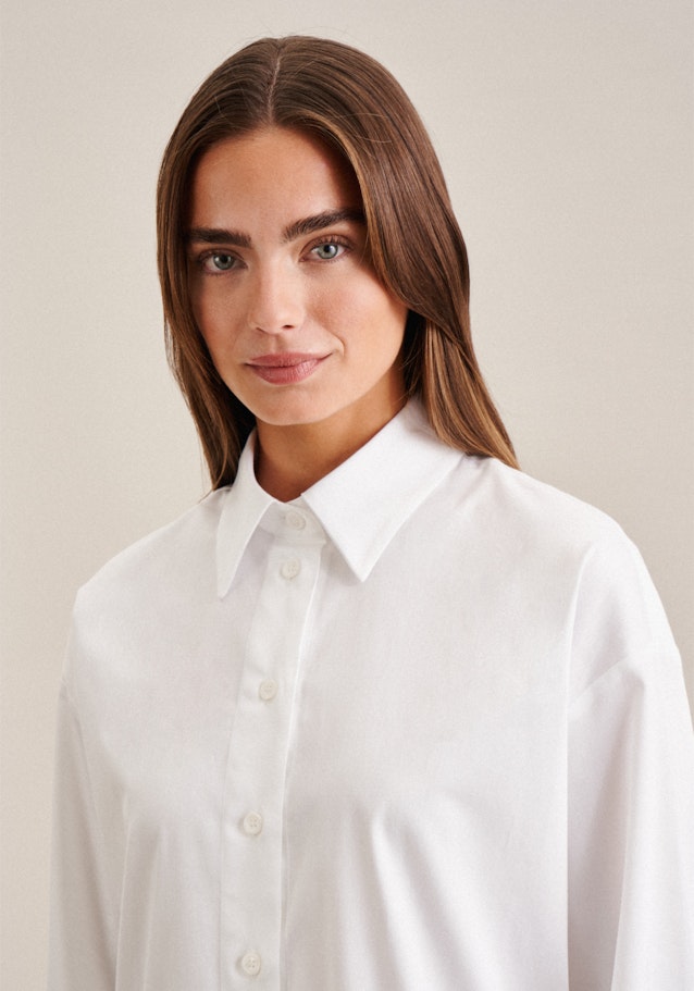 Longbluse Uni in Weiß | Seidensticker Onlineshop