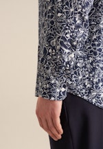 Regular Chemise d'affaires Floral in Bleu Foncé |  Seidensticker Onlineshop
