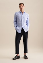 Regular Business shirt Floral in Light Blue |  Seidensticker Onlineshop