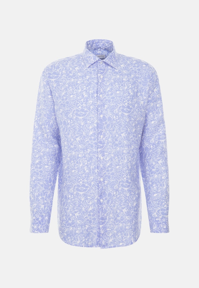 Regular Business shirt Floral in Light Blue |  Seidensticker Onlineshop