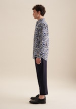 Regular Business Hemd Floral in Dunkelblau |  Seidensticker Onlineshop