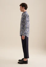 Regular Chemise d'affaires Floral in Bleu Foncé |  Seidensticker Onlineshop