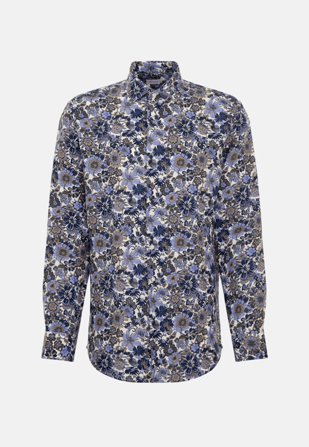 Regular Business Hemd Floral in Dunkelblau |  Seidensticker Onlineshop