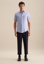 Slim Business Hemd Floral in Hellblau |  Seidensticker Onlineshop