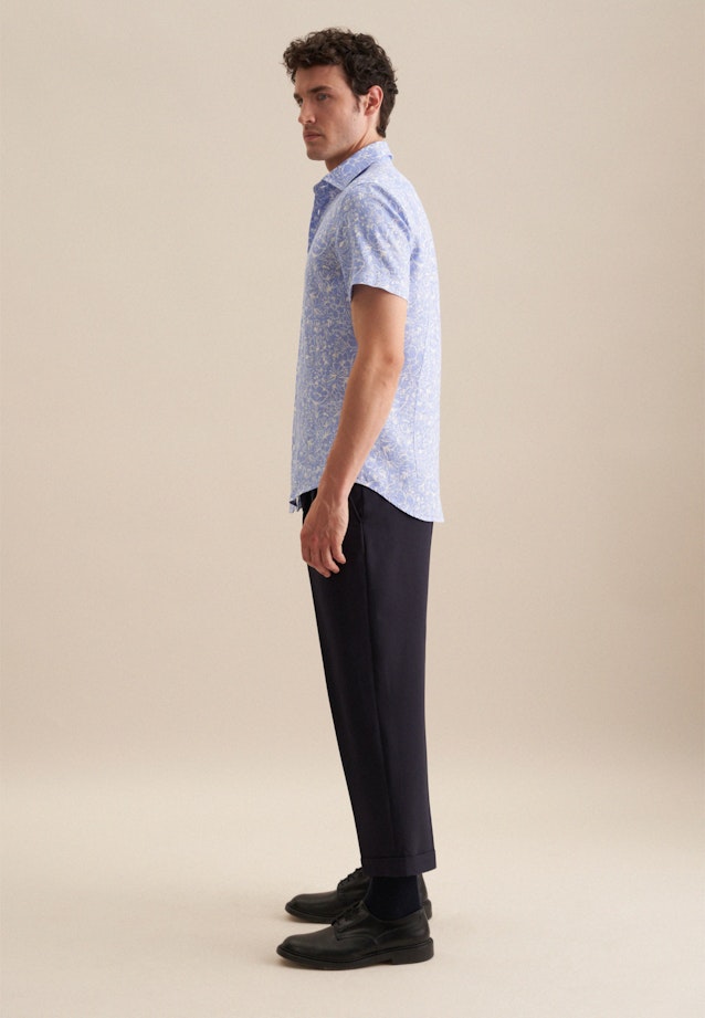 Slim Business Hemd Floral in Hellblau |  Seidensticker Onlineshop