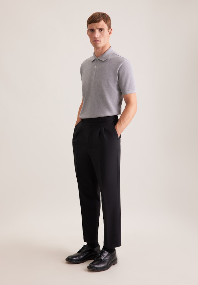 Regular Polo Uni in Grau |  Seidensticker Onlineshop