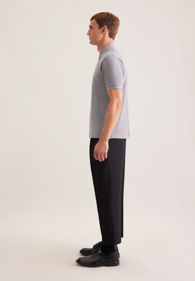 Regular Polo Uni in Grau |  Seidensticker Onlineshop