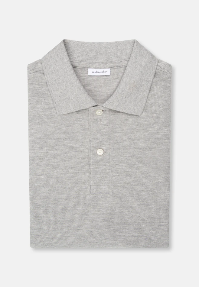 Regular Polo Uni in Grau | Seidensticker Onlineshop
