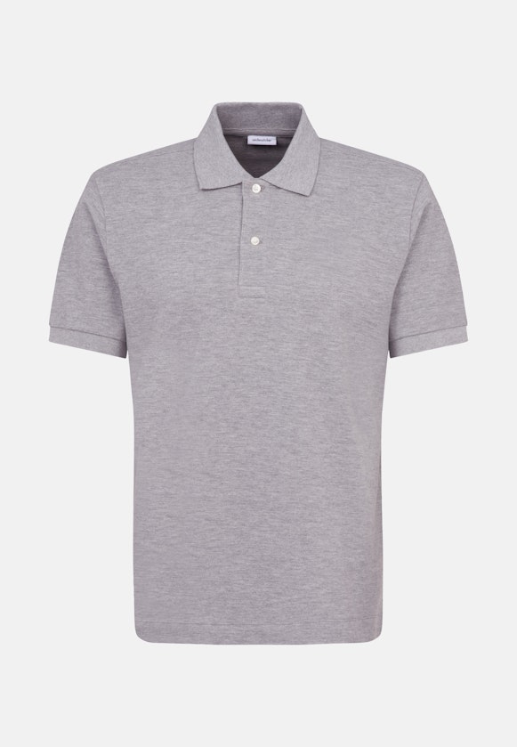 Regular Polo Uni in Grau |  Seidensticker Onlineshop