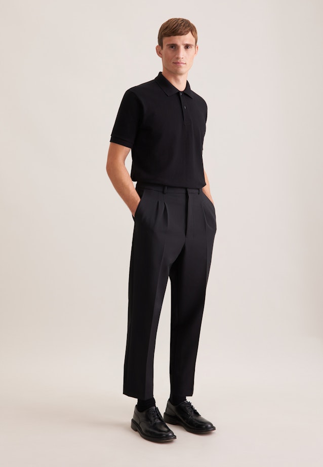 Regular Polo Uni in Schwarz |  Seidensticker Onlineshop