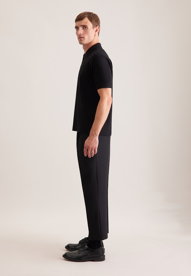 Regular Polo Uni in Schwarz |  Seidensticker Onlineshop