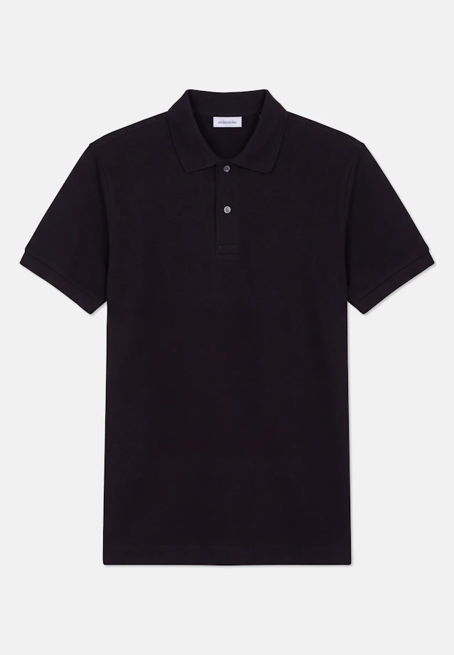 Regular Polo Uni in Schwarz |  Seidensticker Onlineshop