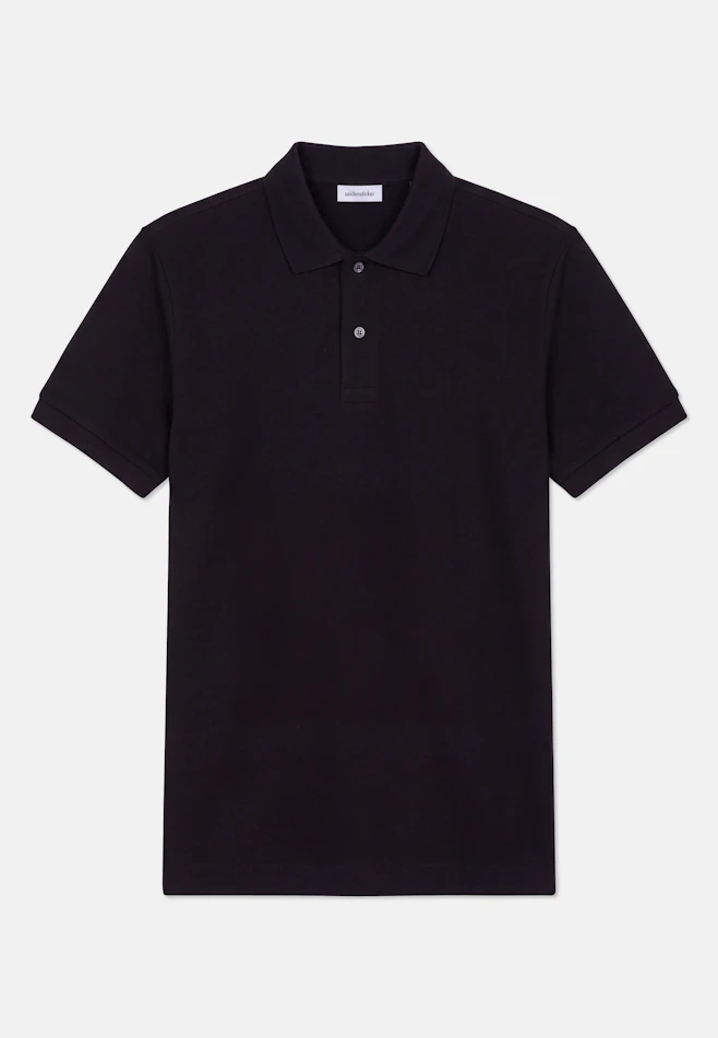 Regular Polo Uni in Schwarz | Seidensticker Onlineshop