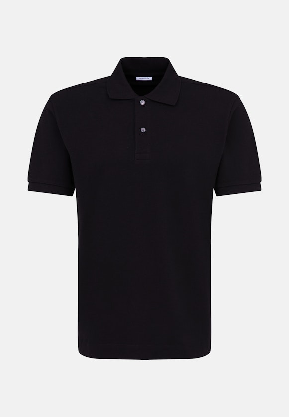 Regular Polo Uni in Schwarz |  Seidensticker Onlineshop