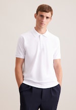 Regular Polo Uni in Weiß |  Seidensticker Onlineshop