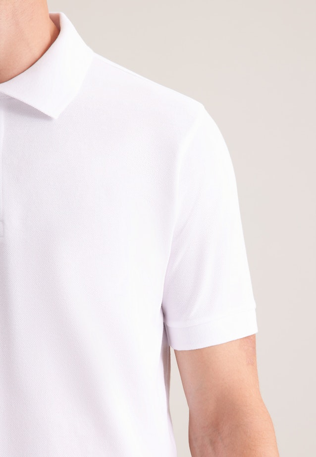 Regular Polo Uni in Weiß |  Seidensticker Onlineshop