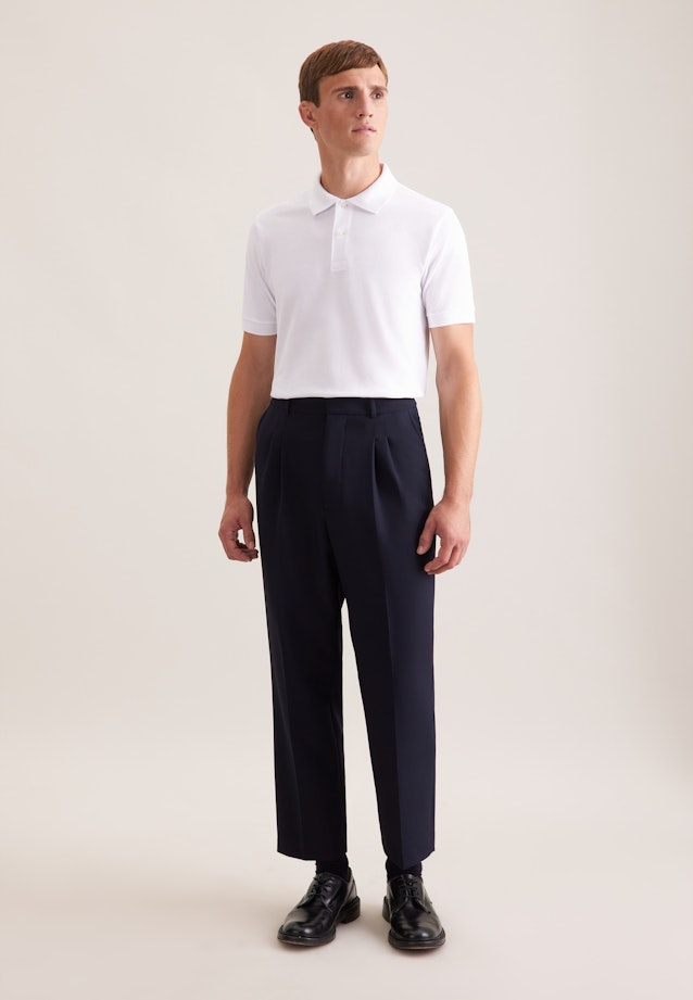 Regular Polo Uni in Weiß |  Seidensticker Onlineshop