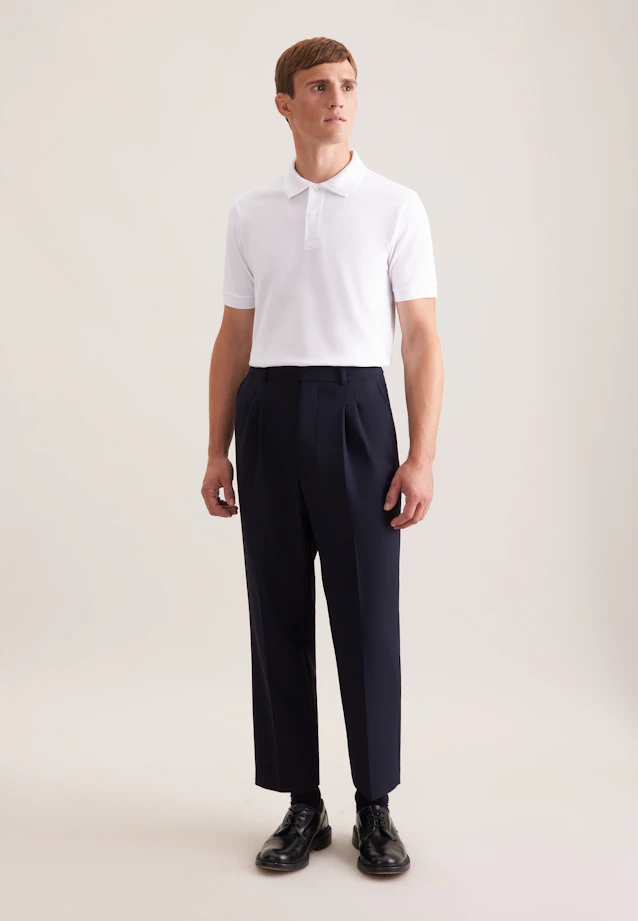 Regular Polo Uni in Weiß |  Seidensticker Onlineshop