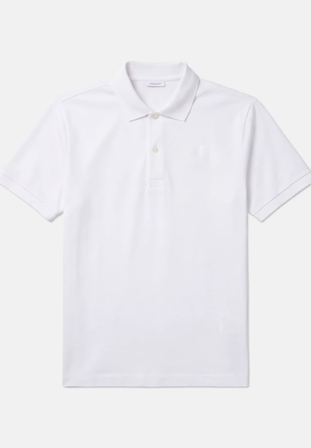 Regular Polo Uni in Weiß |  Seidensticker Onlineshop